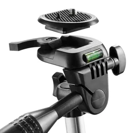 Mantona Travel I Stativ - 350 x 90 x 90 mm/max. Traglast 0,5 kg - mit Wasserwaage Mittelspinne - Reisestativ Travelstativ passend...