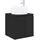 vidaXL Wandmontierte Waschtisch Schwarz 49,5 x 44,5 x 66 cm
