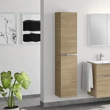 Evineo ineo4 Hochschrank mit 2 Türen, mit Griff, BE0204OA