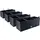 Pafen Balkonkasten 51 x 19 x 18,5 cm Schwarz