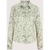Madeleine Elegante Viskosebluse mit Knopfleiste Weiß 44