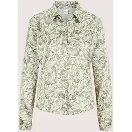 Madeleine Elegante Viskosebluse mit Knopfleiste Weiß 44