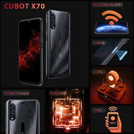 CUBOT X70 12 GB RAM 256 GB tech black