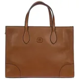 BRIC'S Volterra Shopper Tasche S Leder 35 cm Laptopfach braun
