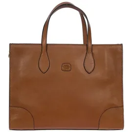 BRIC'S Volterra Shopper Tasche S Leder 35 cm Laptopfach braun
