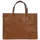 BRIC'S Volterra Shopper Tasche S Leder 35 cm Laptopfach braun
