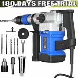 3000W 220V Bohrhammer Schlagbohrer + Koffer SDS-Plus Meißelhammer Stemmhammer