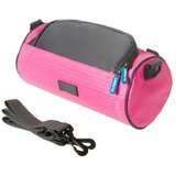 ihreesy Fahrrad Lenkertasche,wasserdichte Fahrradkörbe mit Touchscreen Universal Fahrrad Fronttasche Multifunktionale Fahrrad Lenkertasche Handyhalterung Fahrradrahmentasche mit Schultergurt,Rosa