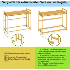 ADEL DREAM AdelDream Wäschekorb 200L, 4 Fächer, Wäschesammler mit Bambusrahmen,