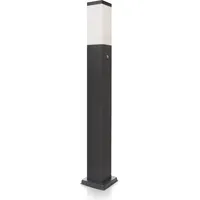 LED Universum Wegeleuchte Edelstahl 80 cm mit 2 Steckdosen und Dämmerungssensor anthrazit