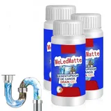 3 Stück Neuer Abflussreiniger Extra Stark, Rohrreiniger Extrem Stark, Abfluss Schaumreiniger, Verstopfungsabfluss Reparieren, Rohrreiniger Drain Cleaner für Badewanne, Waschbecken, Toiletten (3)