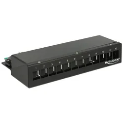 Delock Keystone Desktop Patch Panel - Patch Panel