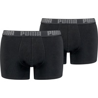 Puma Basic Boxershorts black/black M 2er Pack