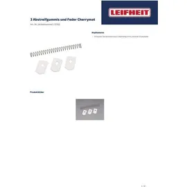 Leifheit Ersatzteil-Set 37202, 3 Abstreifgummis und Feder