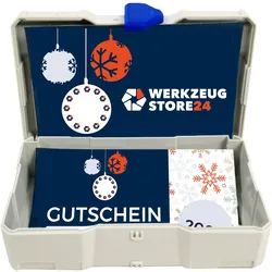Geschenkgutschein XMAS Wert 100 € (Motiv Kugeln) - im Miniatur Systainer