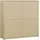 Forte Highboard 124,5 x 121,5 x 34,9 cm Buttergelb