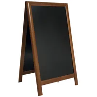 SecurIT® Sandwich-Tafelkreidetafel mit lackiertem Gummiholzrahmen