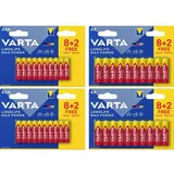 Varta Longlife Max Power Batterie-Set Mignon, Micro 40er Set