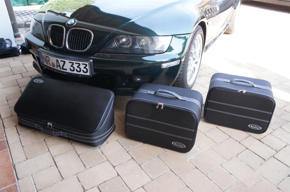 Roadsterbag BMW Z3 Roadster (mit Soundsystem) 3-tlg. Kofferset Kofferraum Koffer24