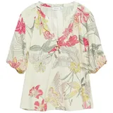 Comma, Blusentop Beige/Mehrfarbig 40