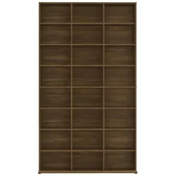 vidaXL CD-Regal Braun Eichen-Optik 102x23x177,5 cm Holzwerkstoff