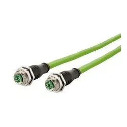 BTR 142M2X22050 M12 Industrial Ethernet Leitung X-kodiert 5 0 m M12 Buchse gerade - M12 Buchse gerade PUR