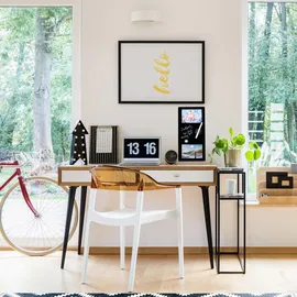 Relaxdays Magnettafel, beschreibbar, inkl. 3 Magnete & Stift, abwischbar, rahmenlos, Magnetboard Glas, schwarz