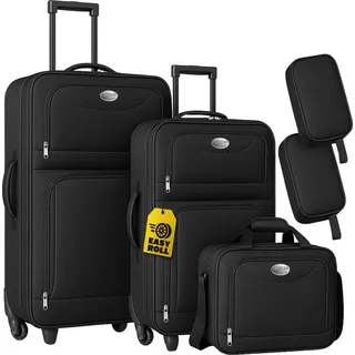 monzana Koffer Set 5-tlg. Schwarz