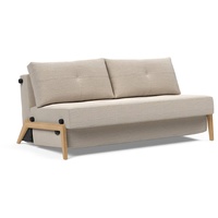 INNOVATION LIVING Schlafsofa Cubed Eiche Stoff Sand Grey 160 cm