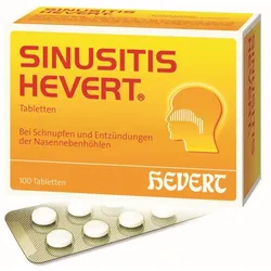 SINUSITIS HEVERT- Bei Schnupfen und Entzündungen der Nasennebenhöhlen 100 St Tabletten