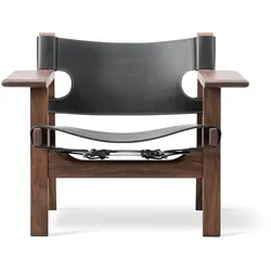 Fredericia The Spanish Chair, walnuss geölt / leder schwarz