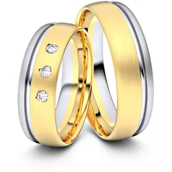 Trauringe Chemnitz 585er Gelb-/Weiflgold - 8615