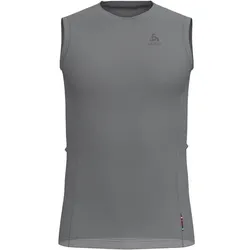 ODLO Herren Funktionsunterhemd Ärmellos, grey melange, S