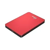 Sonnics 500GB Rot Externe tragbare Festplatte Typ C USB 3.1 kompatibel mit Windows-PC, Mac, Smart TV, Xbox One/Series X und PS4/PS5