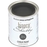 bianco Shabby® Grigio Antracite (Anthrazitgrau) - (1 Liter) Chalk Paint Kreidefarbe auf Wasserbasis für alle Oberflächen – geruchsneutral, einfach zu verarbeiten, extra matt