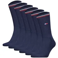 TOMMY HILFIGER Unisex Sportsocken, 6er Pack - UNI Iconic Sock, Tennissocken Blau 35-38