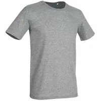 Stedman Morgan Crew Neck Graumelliert ringgesponnene Baumwolle Large Herren