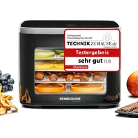 Rommelsbacher DA 450, Dörrautomat, 5x Edelstahl, 0,2m2, LCD – Schwarz