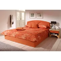 Westfalia Schlafkomfort Polsterbett, orange (terrakotta), B:132cm L:212cm, Bezug Bett: