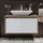 roomartstore.de Roomart Atlantic-85 Unterschrank Bad 85 cm Breit, Weiß-eiche