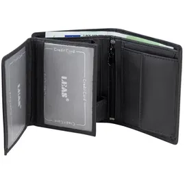 LEAS Mini-Kombibörse Unisex Portemonnaie schwarz