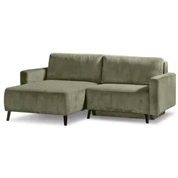 Ecksofa Hagen Cord Grün