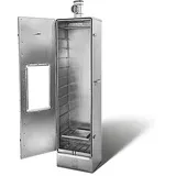 SMOKI Räuchertechnik Räucherofen Isoliert mit Fenster aus geprägtem Edelstahl 150x39x33cm