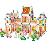 bino 70353 - Holzbausteine Schloss 268-teilig