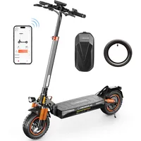circooter E Scooter mit Straßenzulassung 10 Zoll Offroad E Roller 60-70KM Reichweite, 4-Gang-Drehzahlregelung, 48V Faltbarer Elektroscooter für Erwachsene 150kg tragkraft - mit Ersatz Schlauch