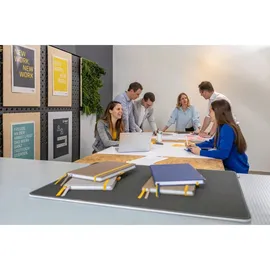 Sigel Notizbuch liniert Dunkelgrau Anzahl der Blätter: 88 DIN A5 176 Seiten vegan, aus nachhaltigem Papier, Linescape LS107 grau, 80g,