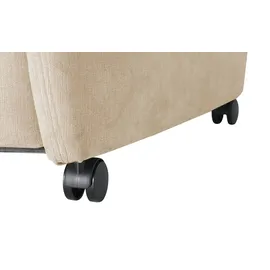 Polstermöbel Oelsa Fernsehsessel Andorra Mikrofaser 87 x 108 x 110 cm Beige mit Rollen
