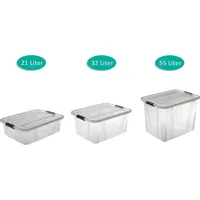 Logiplast gmbh Set Aufbewahrungsboxen 21 Ltr. + 32 Ltr.