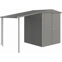 Biohort Seitendach zu Gerätehaus Europa Gr. 2/3/4A 150 x 156 cm Quarzgrau-Metallic