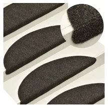 vidaXL Stufenmatten Selbstklebend 5 Stk. 65x21x4 cm Anthrazit Halbrund Groß